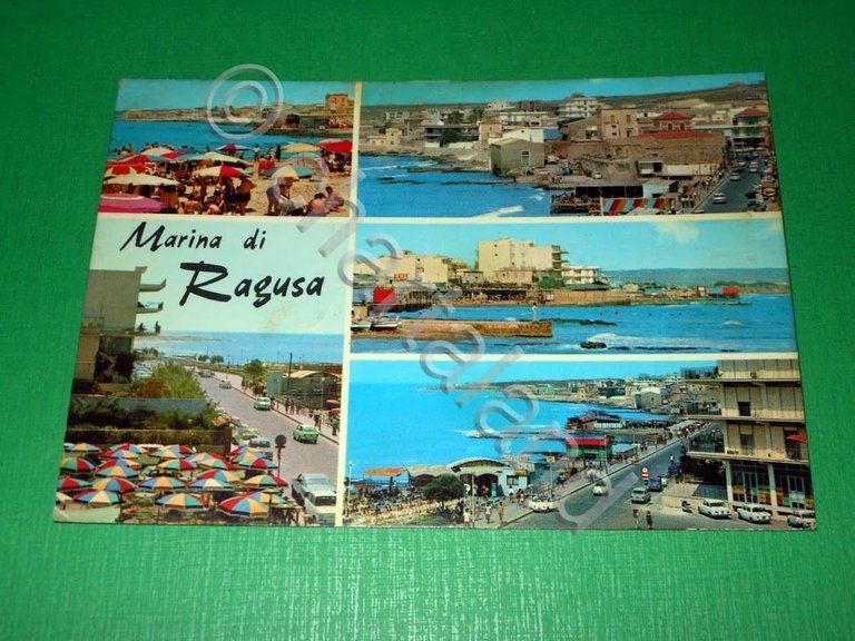 Cartolina Marina di Ragusa - Vedute diverse 1975 ca.