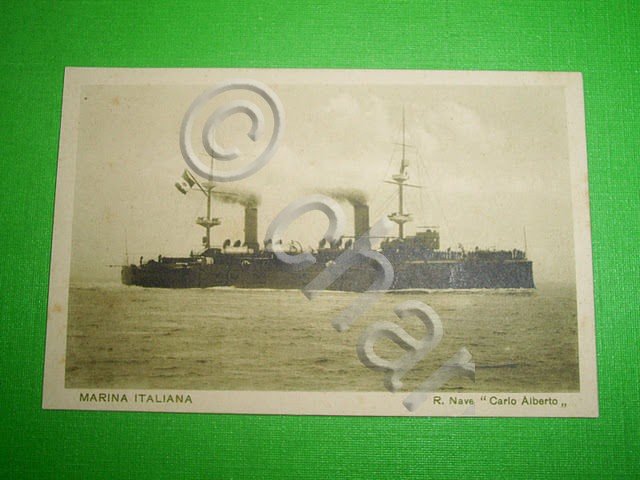 Cartolina Marina Italiana - Nave Carlo Alberto 1940 ca.