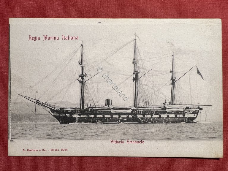 Cartolina Marina Militare - Regia Marina Italiana - Vittorio Emanuele …