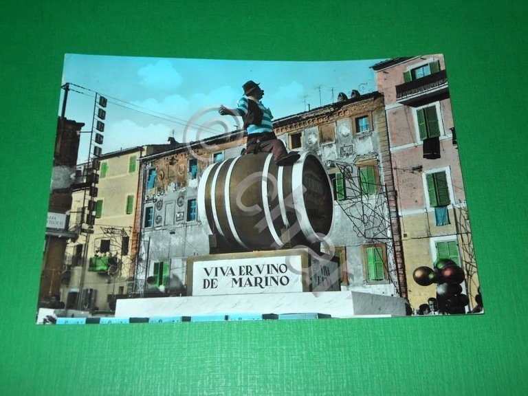 Cartolina Marino ( Roma ) - Particolare di un carro …