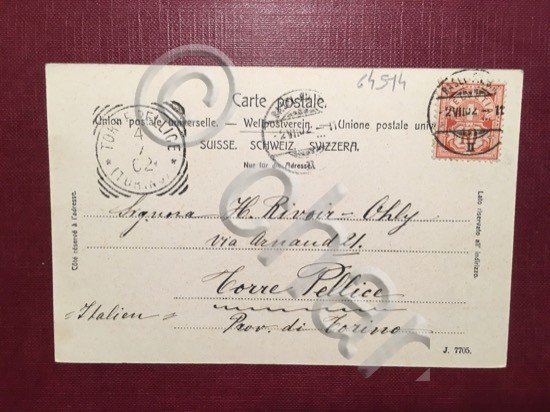 Cartolina Markt - Basel - 1907