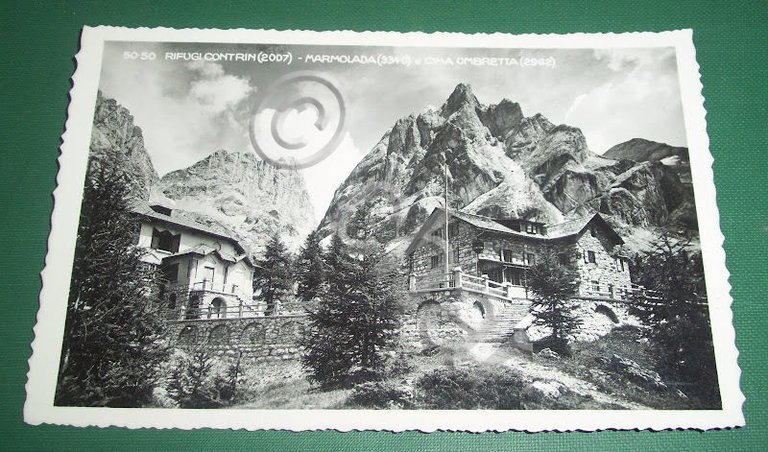 Cartolina Marmolada e Cima Ombretta - Rifugi Contrin 39