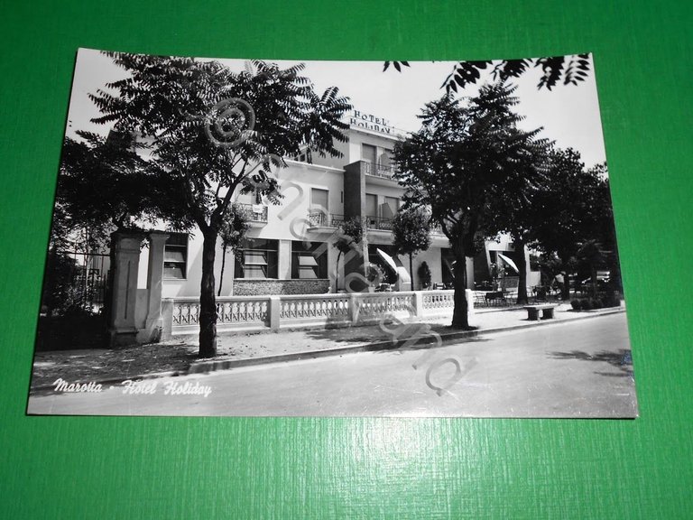 Cartolina Marotta - Hotel Holiday 1955 ca