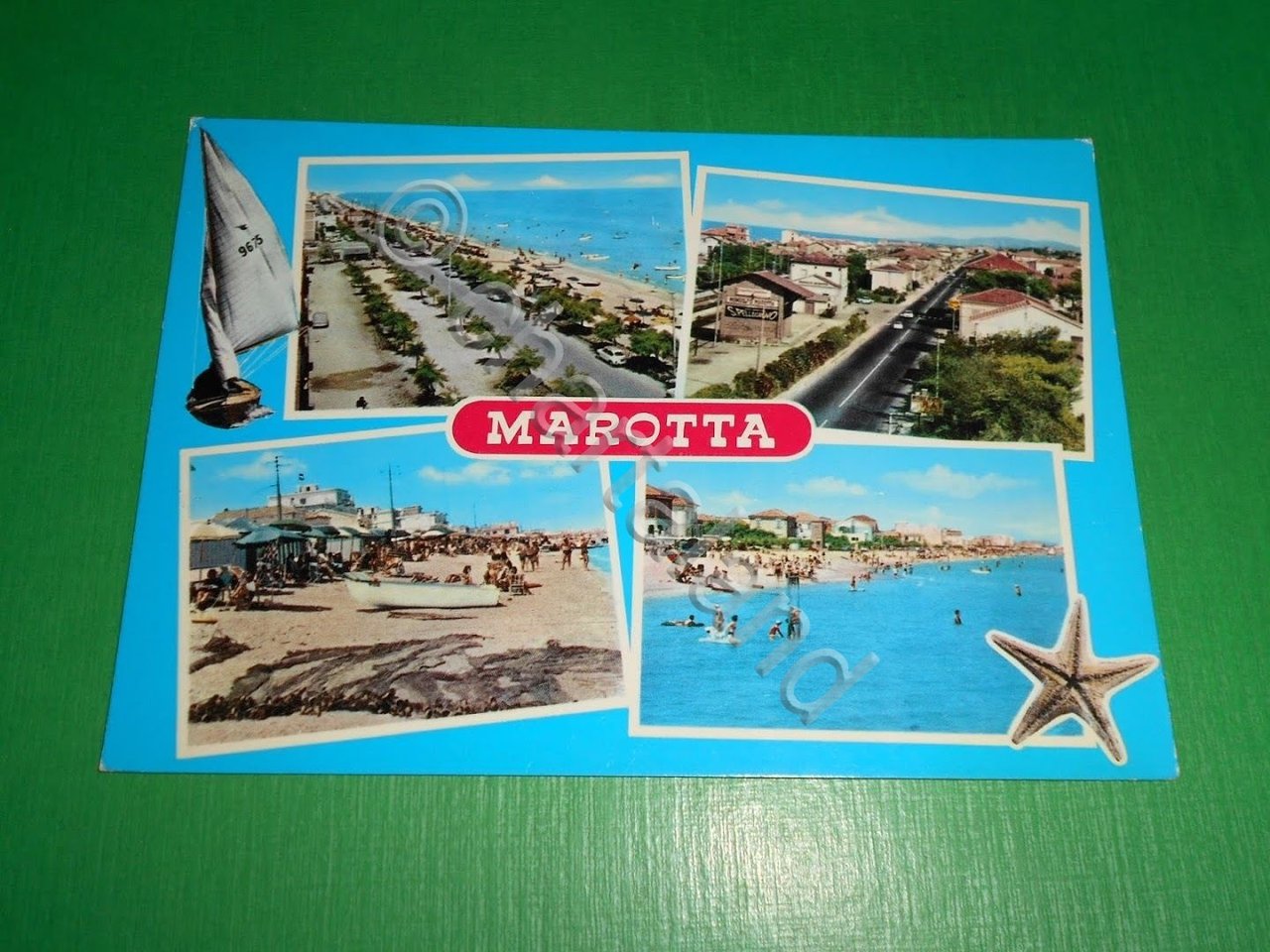 Cartolina Marotta - Vedute diverse 1969