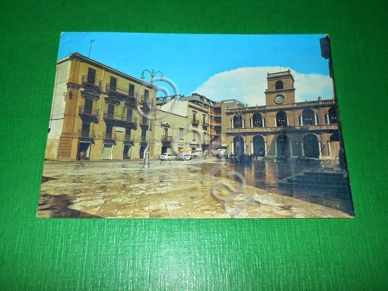 Cartolina Marsala - Piazza della Repubblica - Palazzo VI Aprile …