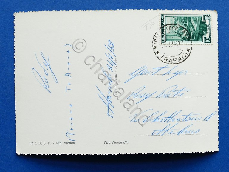 Cartolina Marsala - Via g. Amendola - 1952