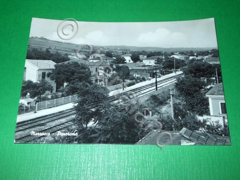 Cartolina Marzocca ( Ancona ) - Panorama 1961