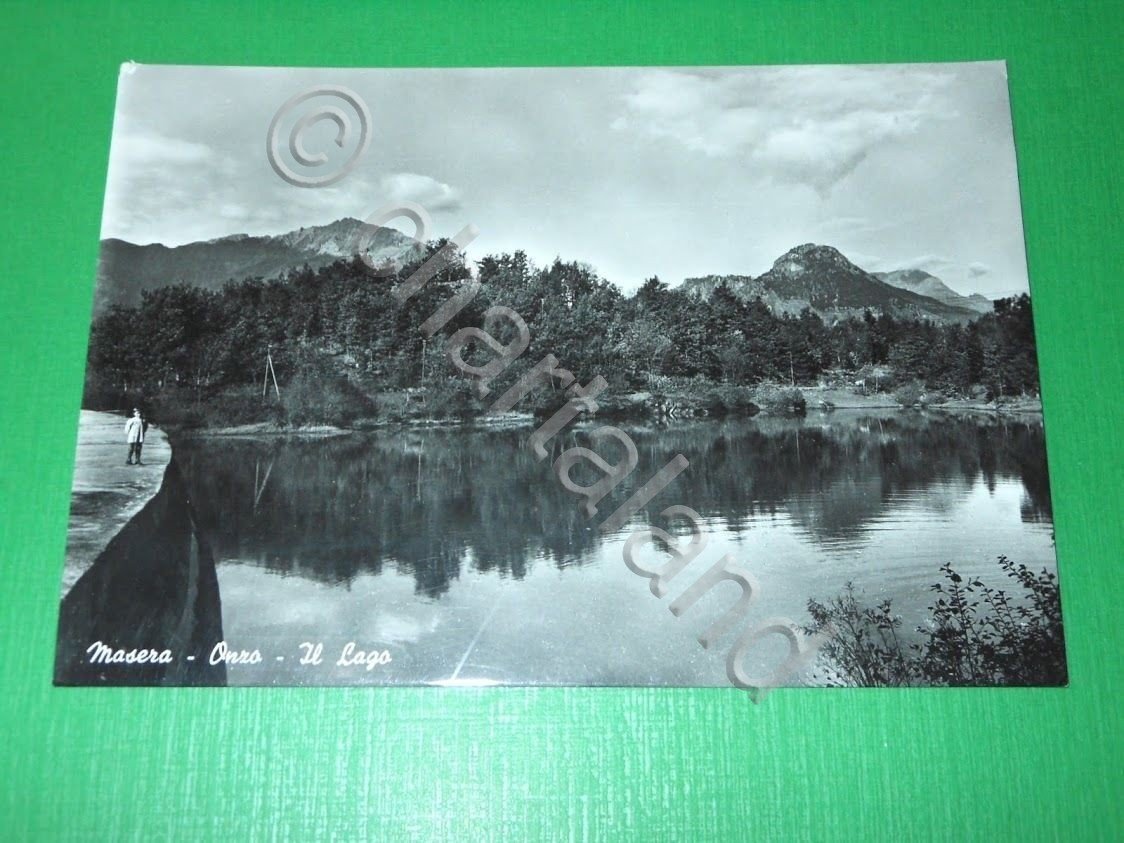 Cartolina Masera - Onzo - Il Lago 1960 ca.