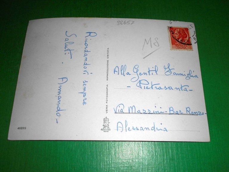 Cartolina Massa - Castello Medioevale Malaspina 1960 ca.