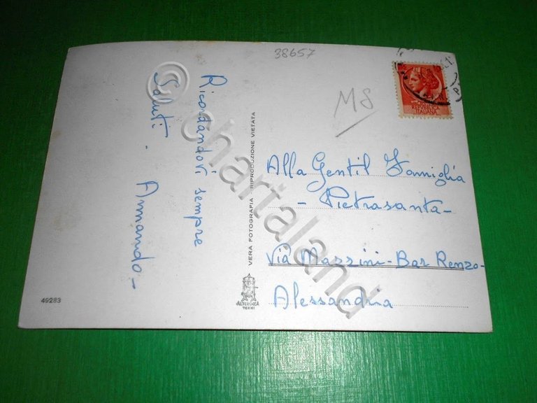 Cartolina Massa - Castello Medioevale Malaspina 1960 ca.