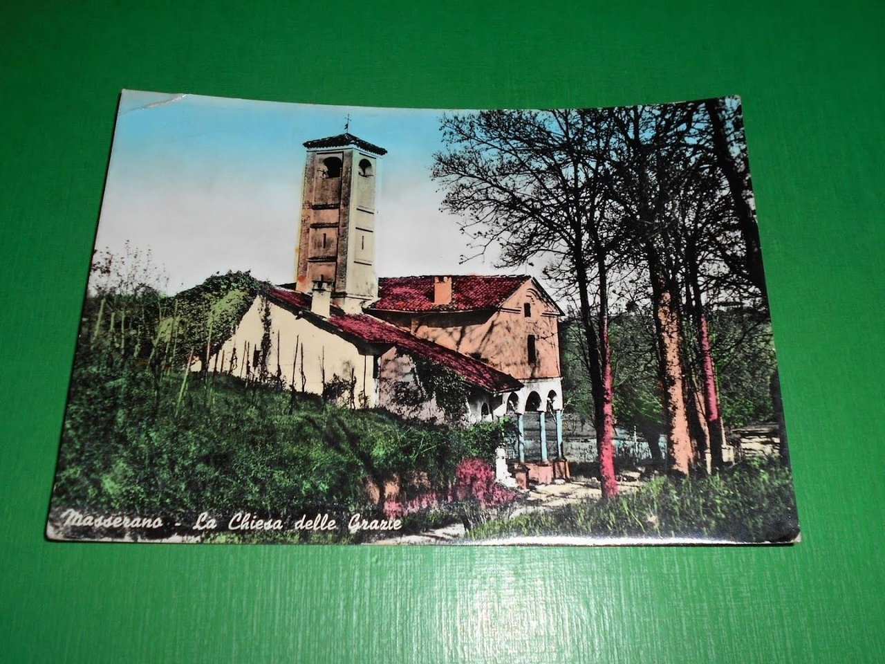 Cartolina Masserano - La Chiesa delle Grazie 1965.