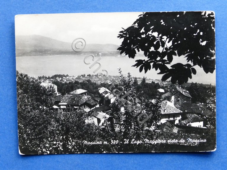 Cartolina Massino - Il Lago Maggiore visto da Massino - …