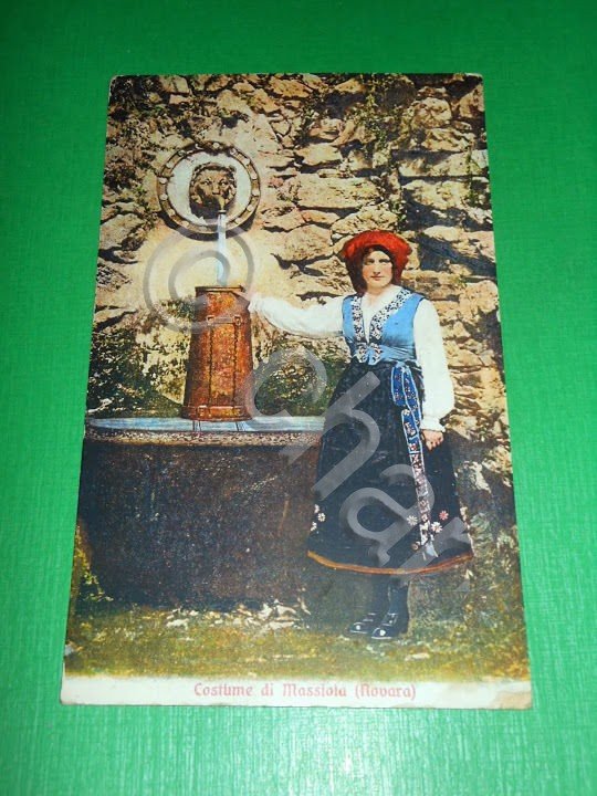 Cartolina Massiola - Costume 1915 ca