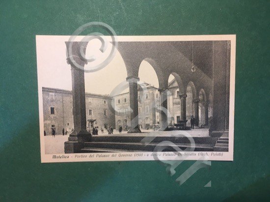 Cartolina Matelica - Portico del Palazzo del Governo - 1931 | Immagine Gallery 2