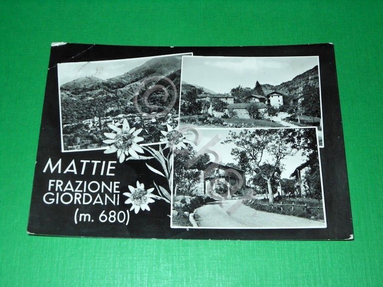 Cartolina Mattie - Frazione Giordani - Vedute diverse 1950 ca | Immagine Gallery 2