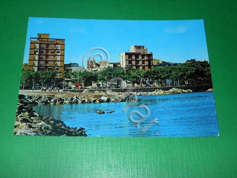 Cartolina Mazara del Vallo - Lungomare Mazzini 1966