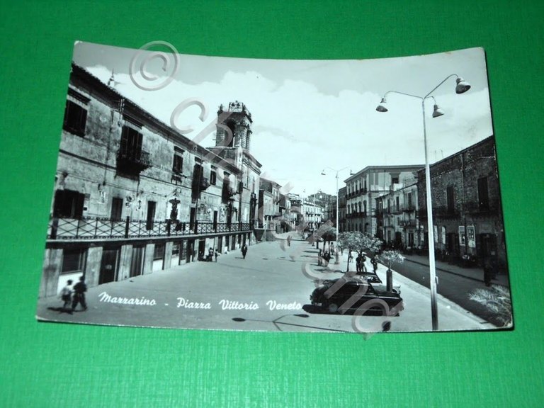 Cartolina Mazzarino ( Caltanissetta ) - Piazza Vittorio Veneto 1963