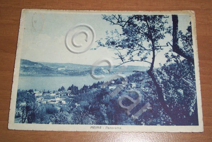 Cartolina Meina ( Novara ) - Panorama 1941.