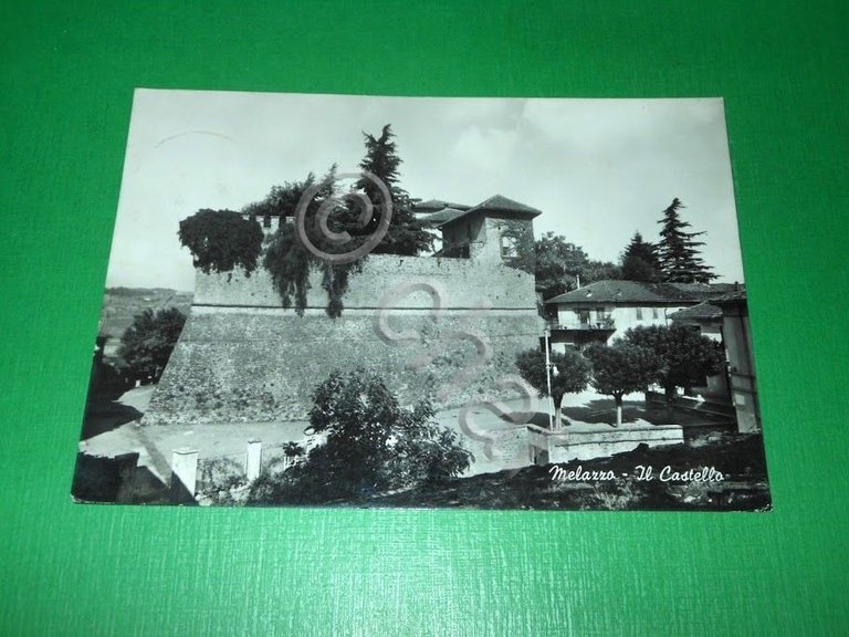 Cartolina Melazzo - Il Castello 1961