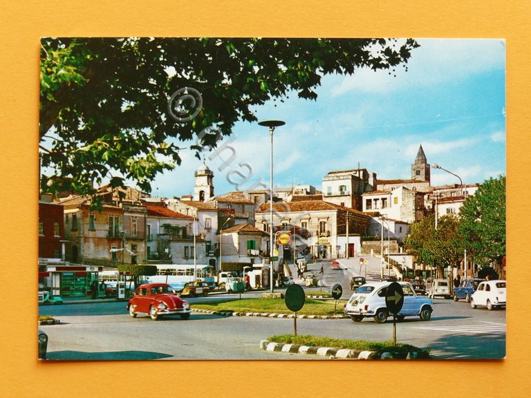 Cartolina Melfi - Piazza Abele Mancini - 1970 ca.