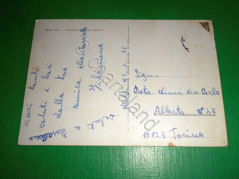 Cartolina Melfi ( Potenza ) - Cattedrale e Palazzo Vescovile …