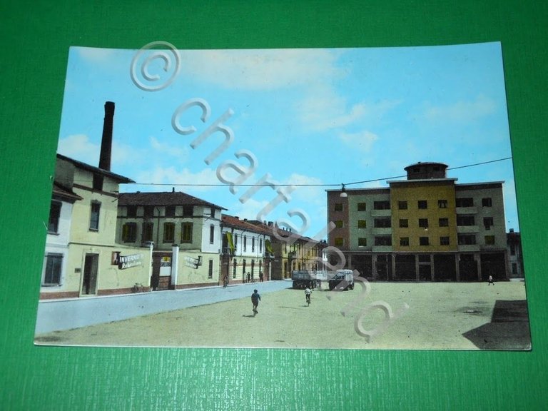 Cartolina Melzo - Piazza Risorgimento 1960 ca