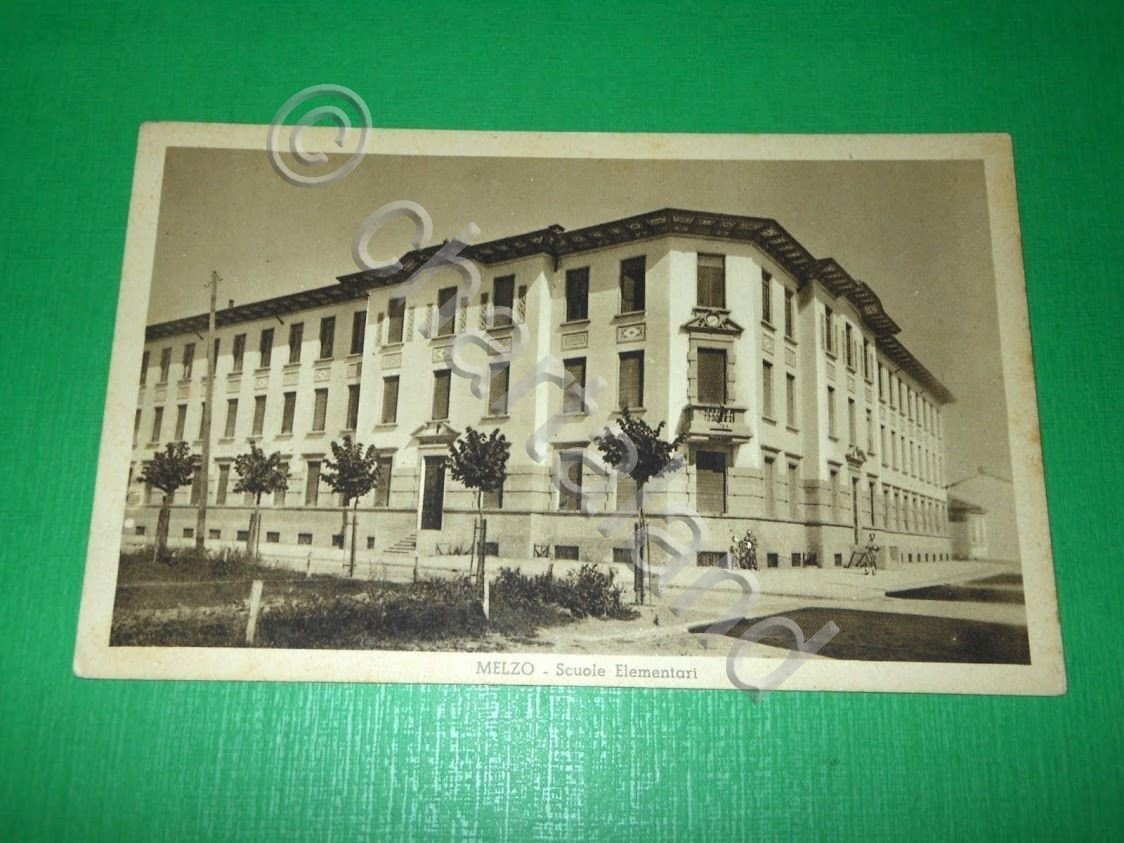 Cartolina Melzo - Scuole Elementari 1935 ca.