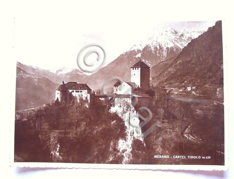 Cartolina Merano - Castel Tirolo 1950 ca