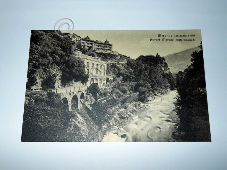 Cartolina Merano - Passeggiata Gilf 1940 ca.