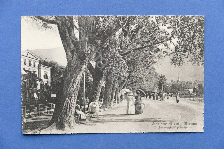 Cartolina Merano - Passeggiata principale - 1910 ca. | Immagine Gallery 2