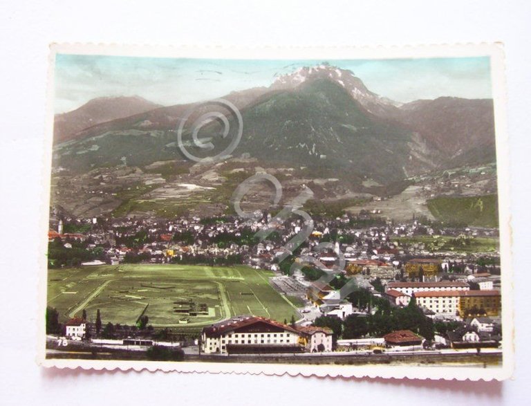 Cartolina Merano - Veduta del Ippodromo 1953