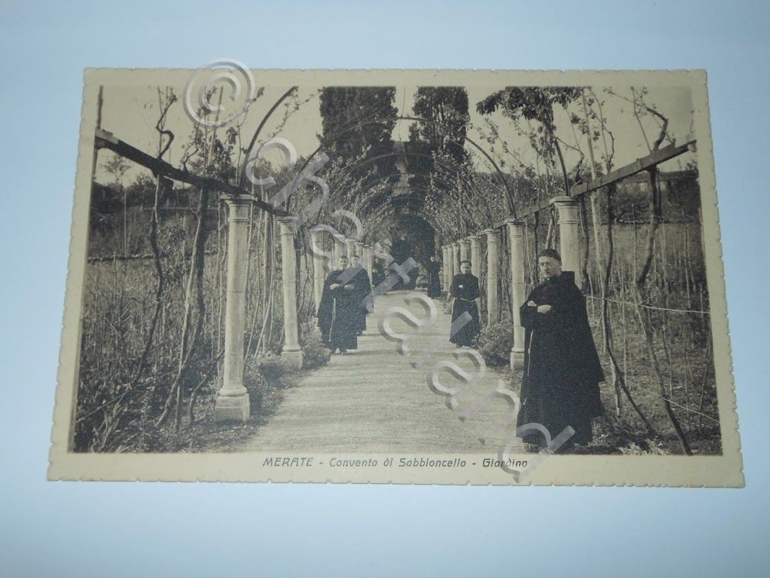 Cartolina Merate - Convento di Sabbioncello - Giardino - 1930 …