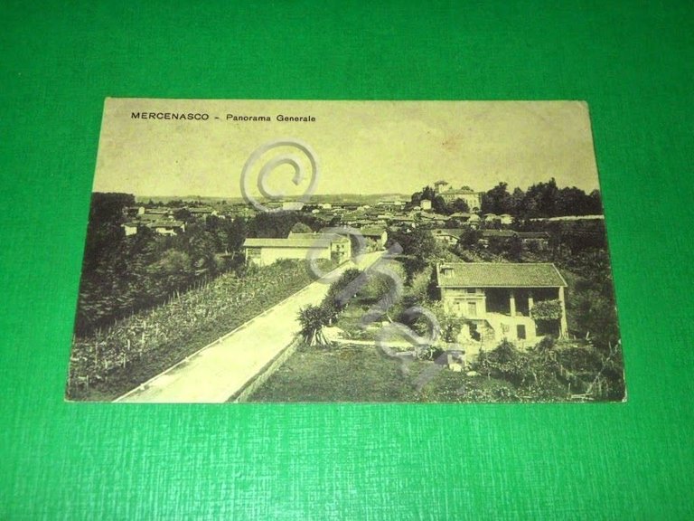 Cartolina Mercenasco - Panorama Generale 1916