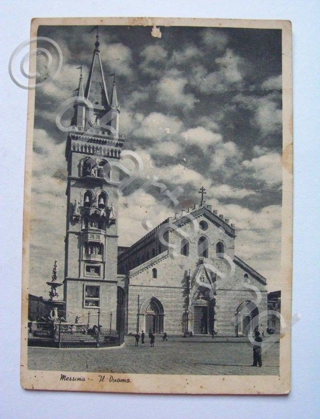 Cartolina Messina - Il Duomo 1948 | Immagine principale