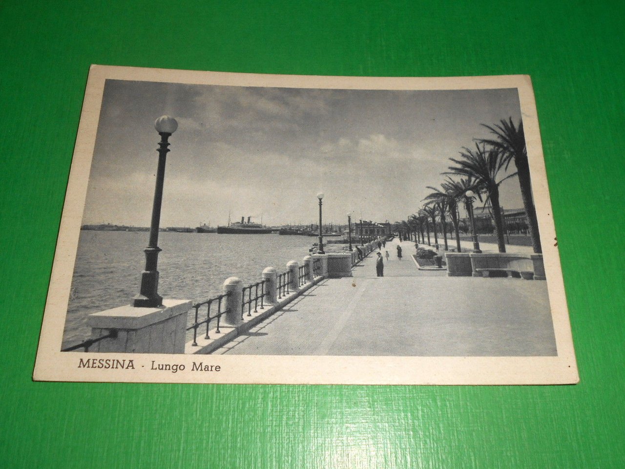 Cartolina Messina - Lungo mare 1941.
