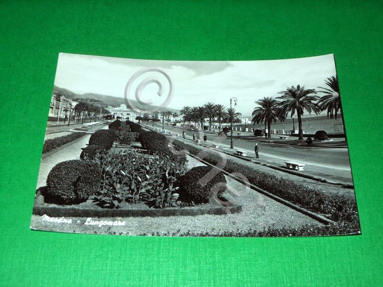 Cartolina Messina - Lungomare 1962