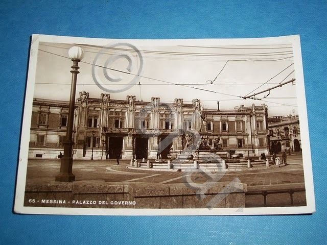 Cartolina Messina - Palazzo del Governo 1940