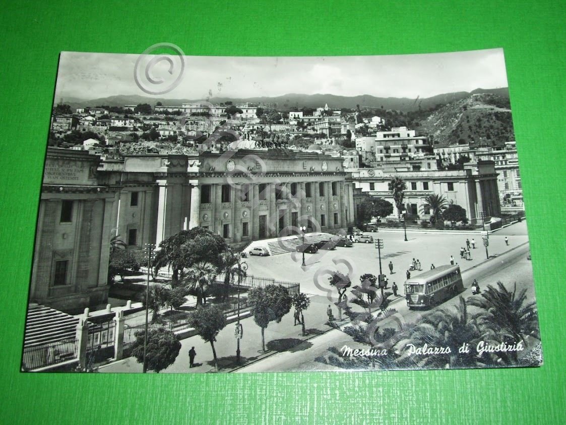 Cartolina Messina - Palazzo di Giustizia 1956.