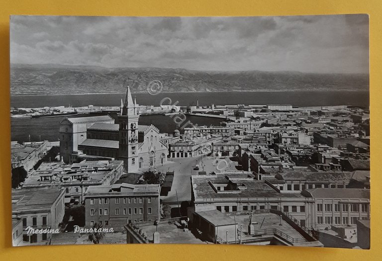 Cartolina Messina - Panorama - 1929