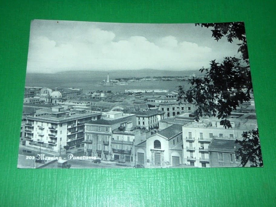 Cartolina Messina - Panorama 1959.