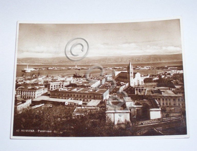 Cartolina Messina - Panorama generale 1940 | Immagine Gallery 2