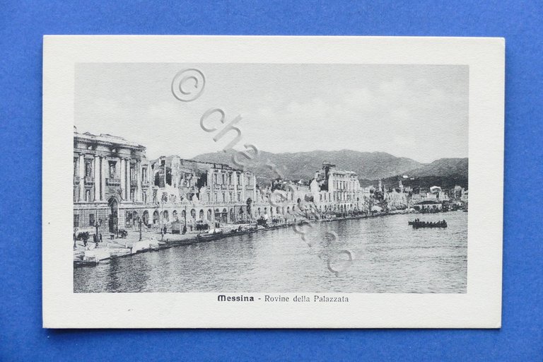 Cartolina Messina - Rovine della Palazzata - 1908 ca. | Immagine Gallery 2
