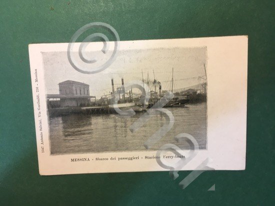 Cartolina Messina - Sbarco Dei Passeggeri -Stazione Ferry Boats - … | Immagine Gallery 2