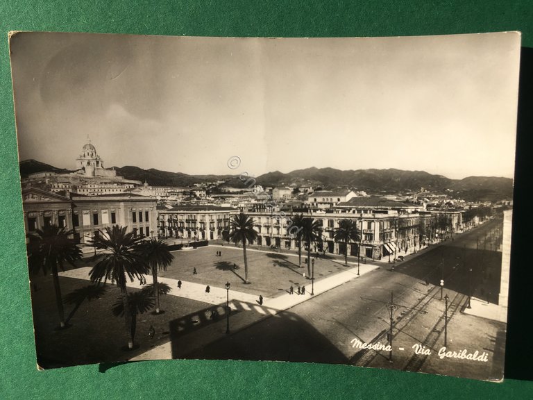 Cartolina Messina - Via Garibaldi - 1952