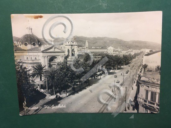 Cartolina Messina - Via Garibaldi - 1965