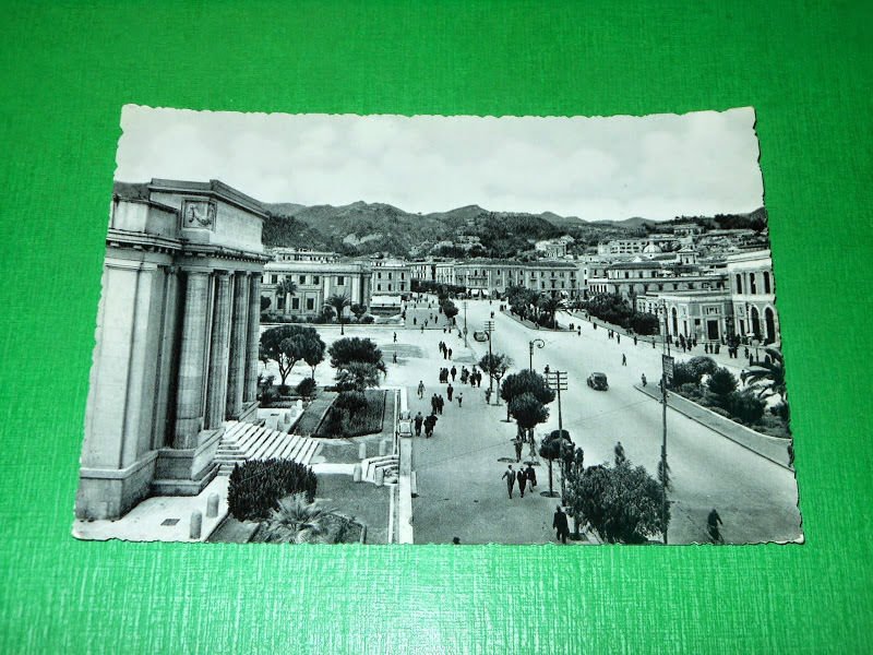 Cartolina Messina - Via Tommaso Cannizzaro 1955 ca.