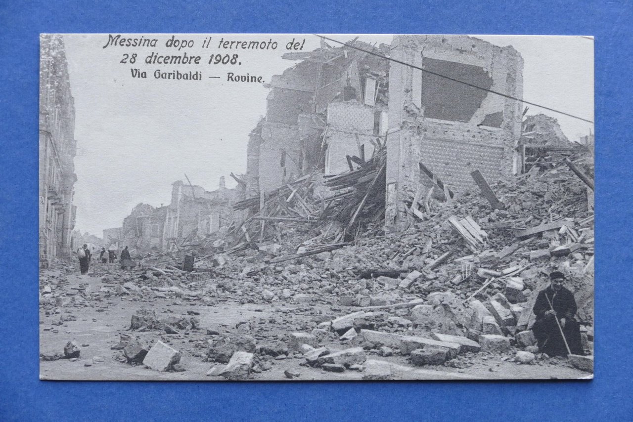 Cartolina Messina dopo terremoto del 28 dicembre 1908 - Via …