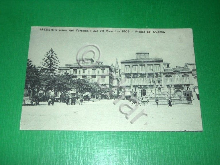 Cartolina Messina prima del terremoto del 28 Dicembre 1908 - …