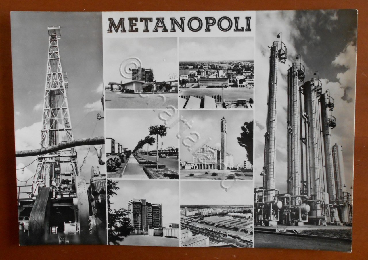 Cartolina Metanopoli - 1954 ca. | Immagine principale