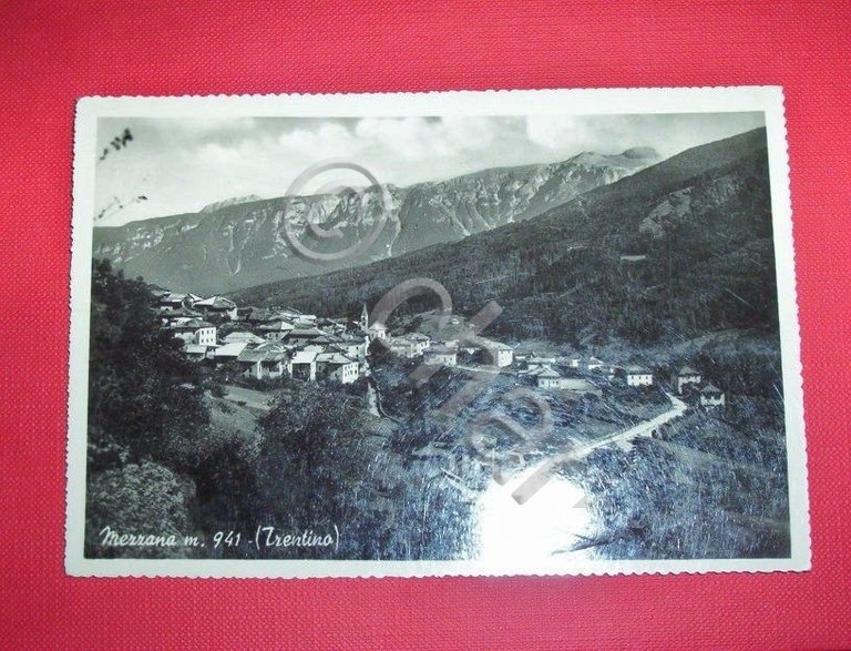 Cartolina Mezzana ( Trento ) - Panorama 1952